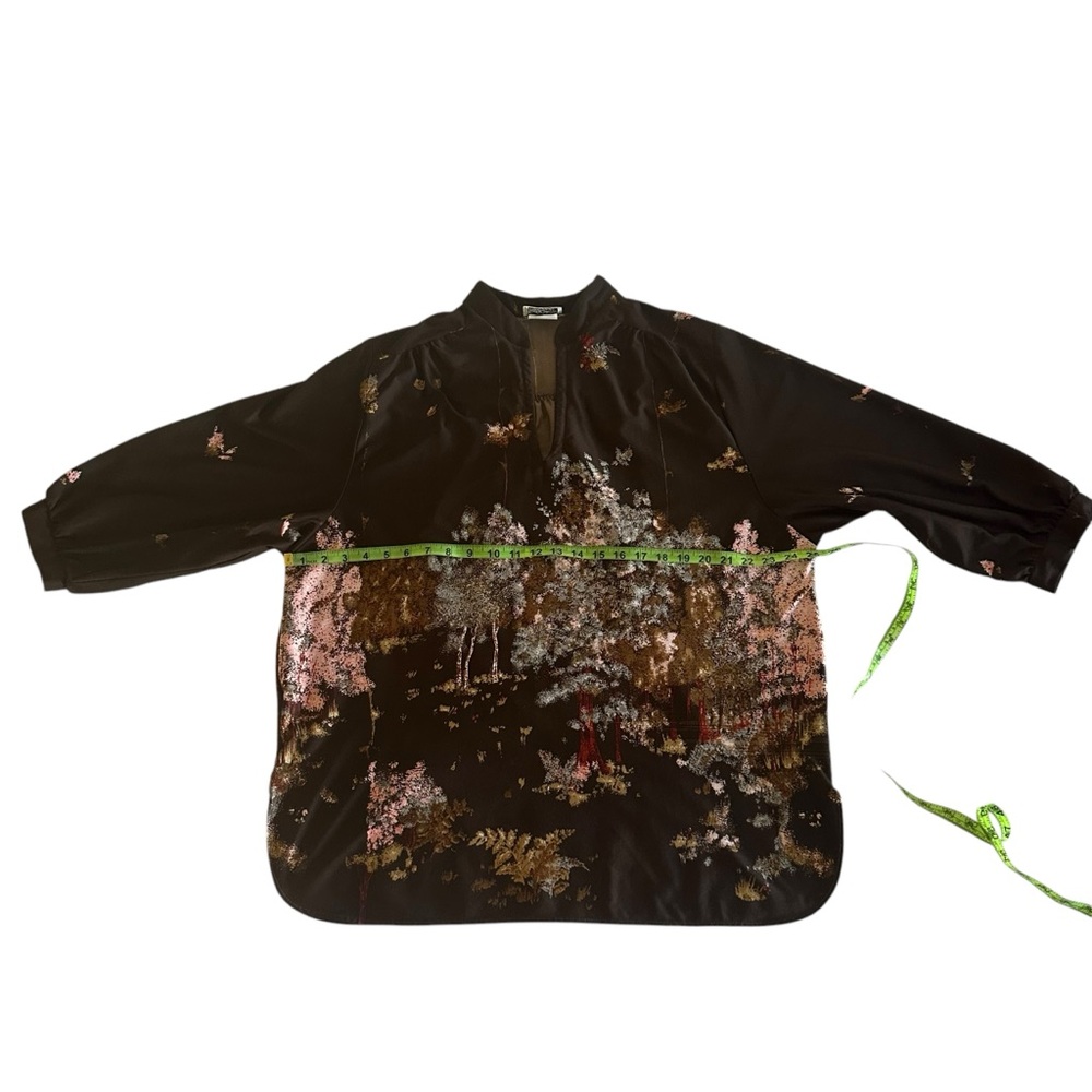 Vintage Lady Winn By TEDDI California Women’s Blouse Tree Scenery - Picture 7 of 13